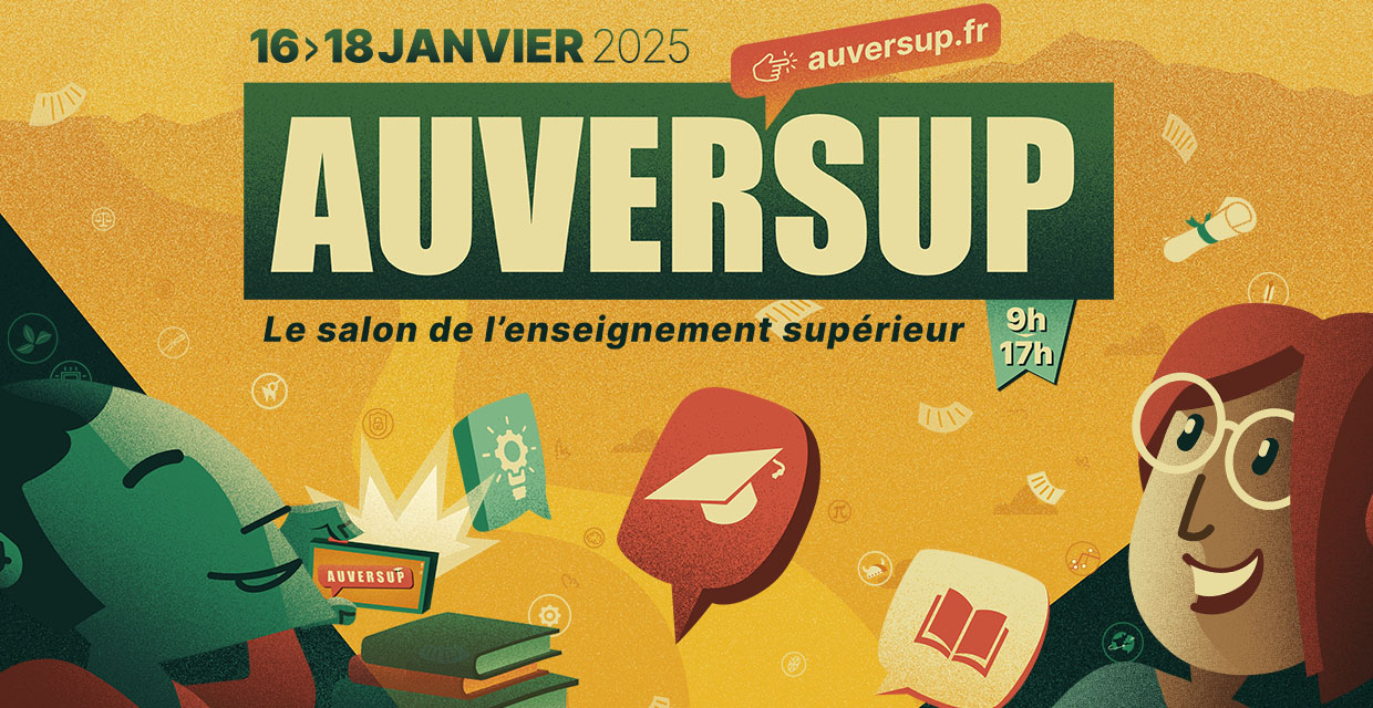 AUVERSUP, le salon de l'orientation post-bac, du 16 au 18 janvier 2025  la Grande Hall d'Auvergne